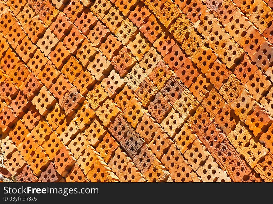 Brick wall, square format