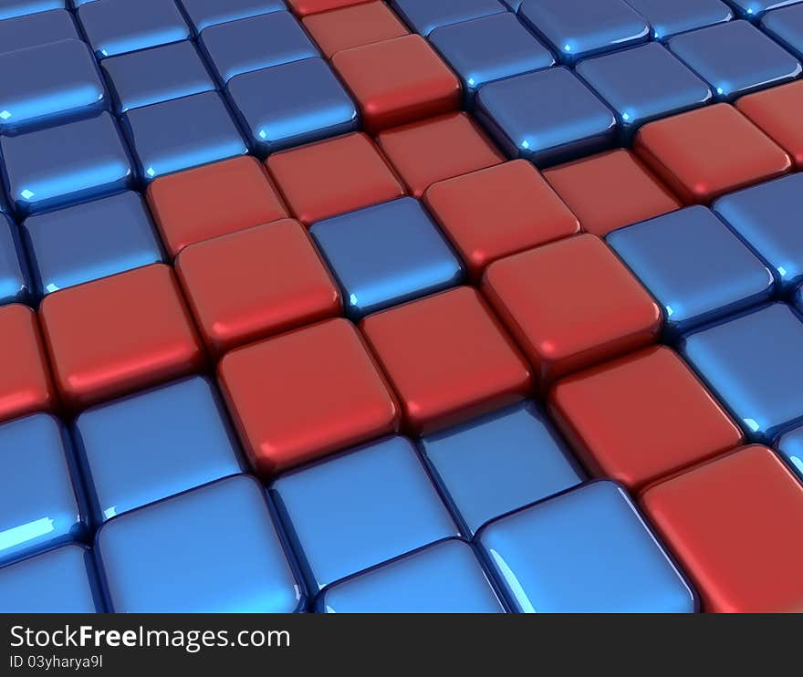 3d composition of a cube abstract background. 3d composition of a cube abstract background