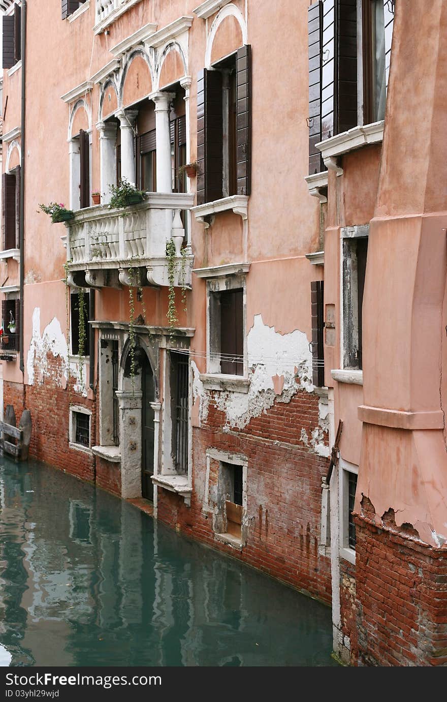 View of Venetian old palace. View of Venetian old palace