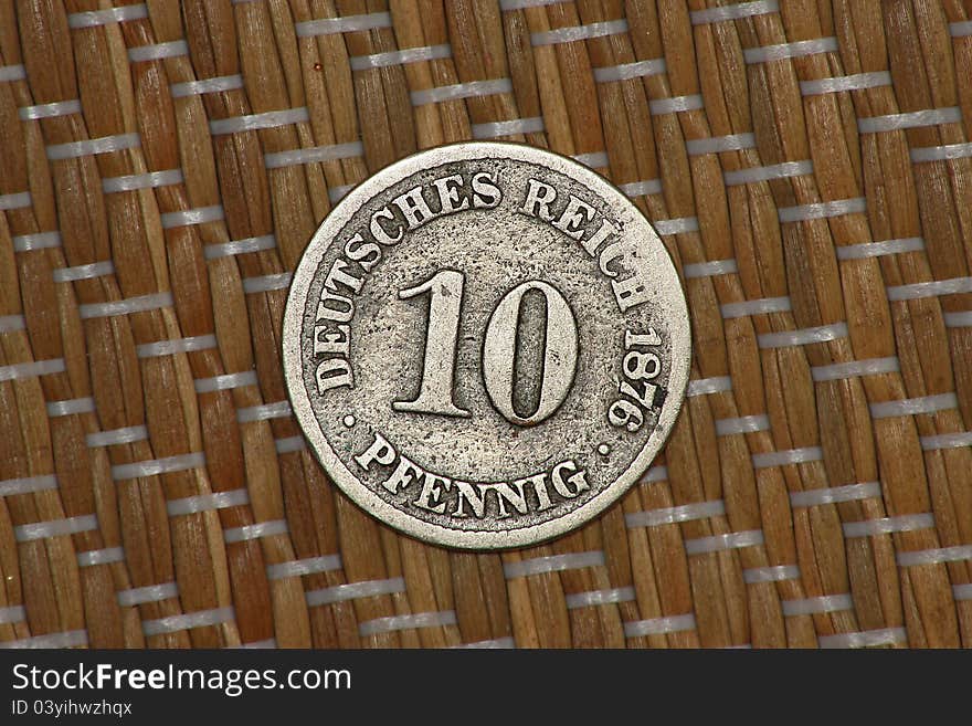 10 pfennig year 1876 - front