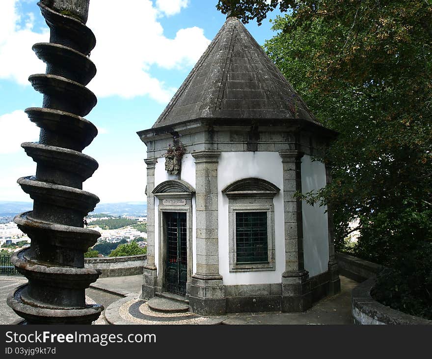 One of the chapels of Bom Jesus do Monte, Braga, Portugal. One of the chapels of Bom Jesus do Monte, Braga, Portugal