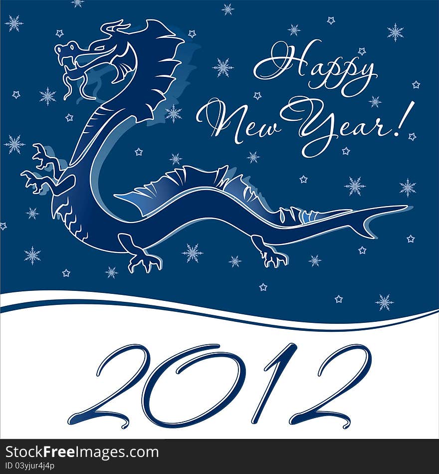 Vector illustration of New year card. Vector illustration of New year card.