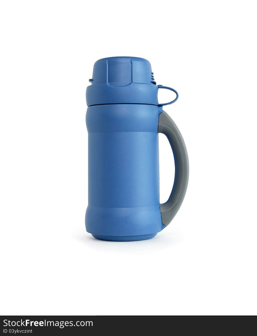 Blue Closed Thermos