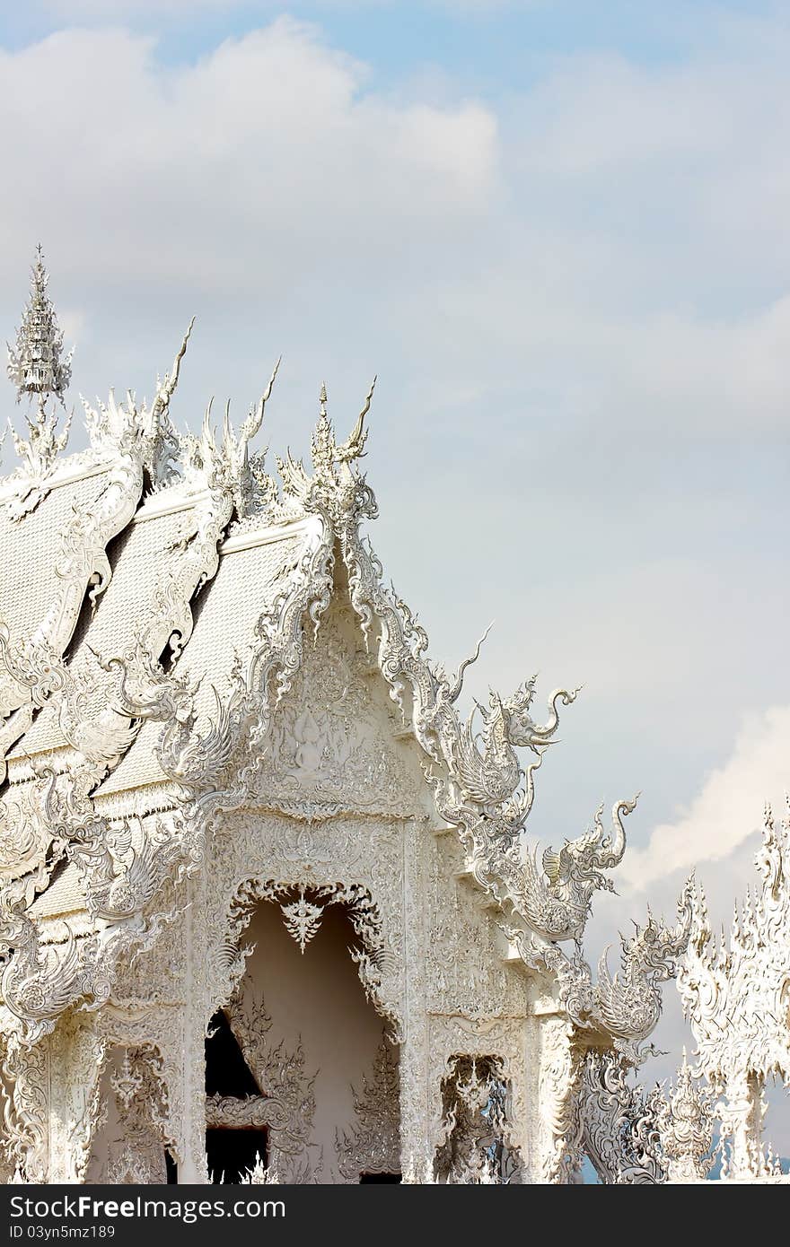 Patterns on the roof of the temple in northern Thailand. Patterns on the roof of the temple in northern Thailand