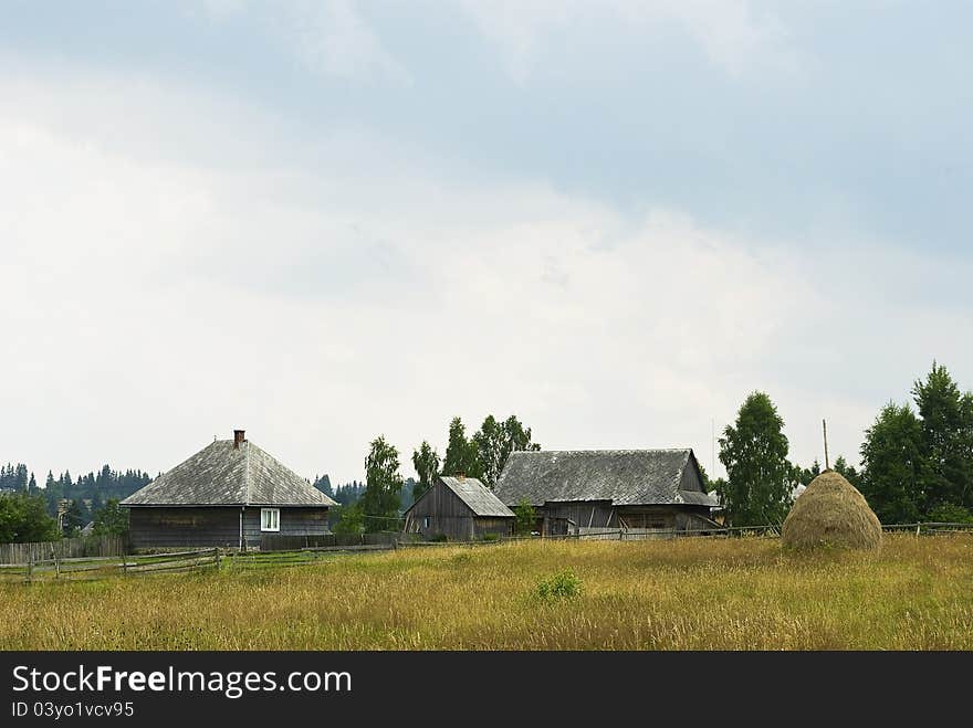 Mountain village farmhouses