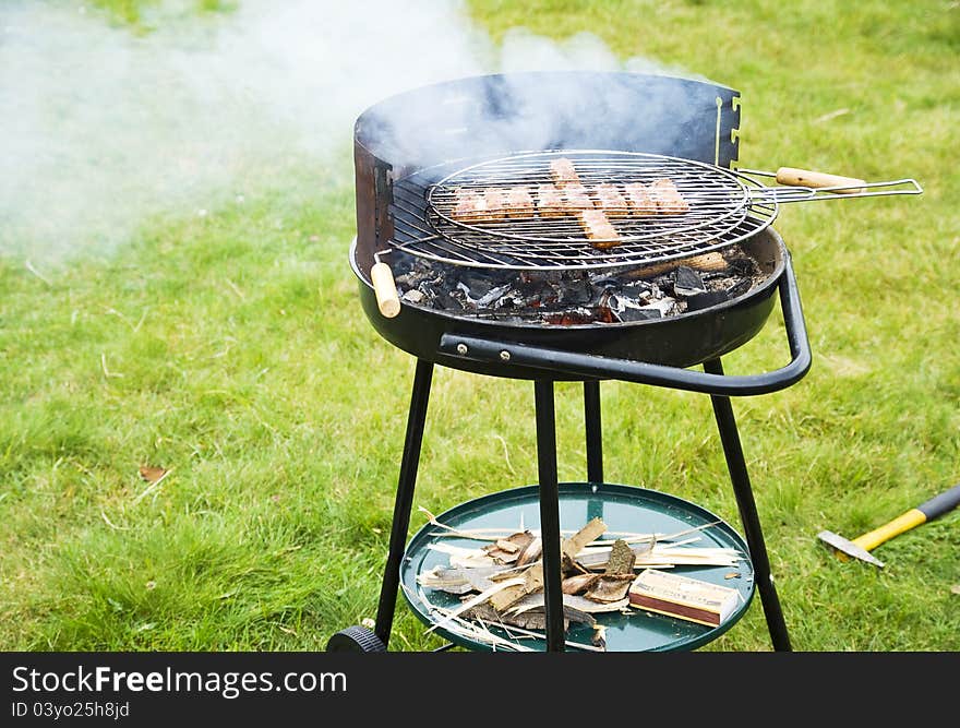 Grilling meat