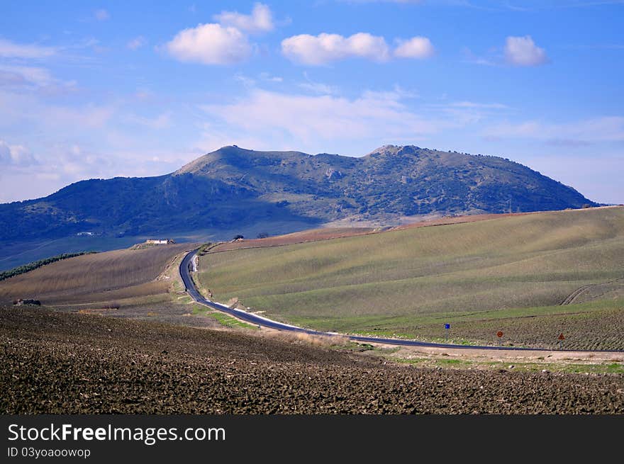 The countryside near Ronda, Spain. The countryside near Ronda, Spain