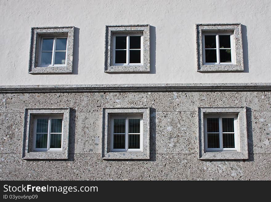 The windows of  building