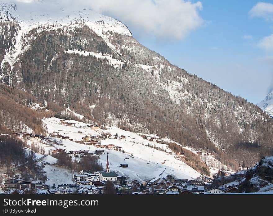 Ski resort  Solden. Austria