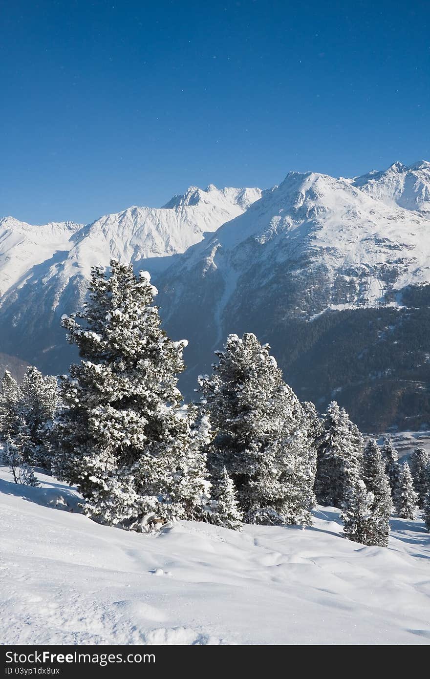 View of Ski resort  Solden. Austria