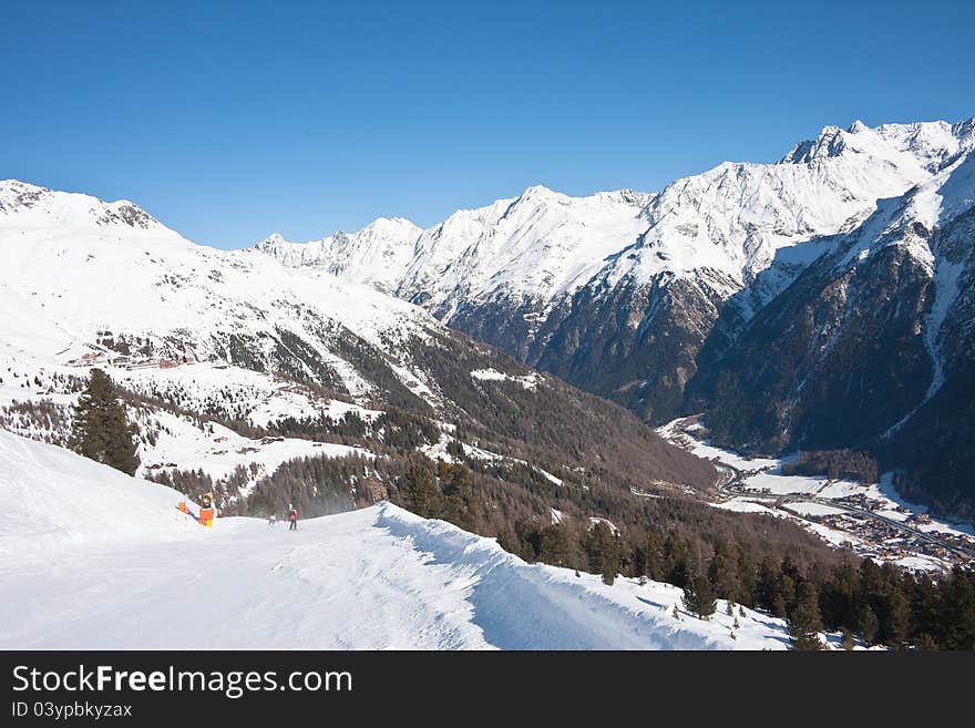 Ski Resort  Solden. Austria