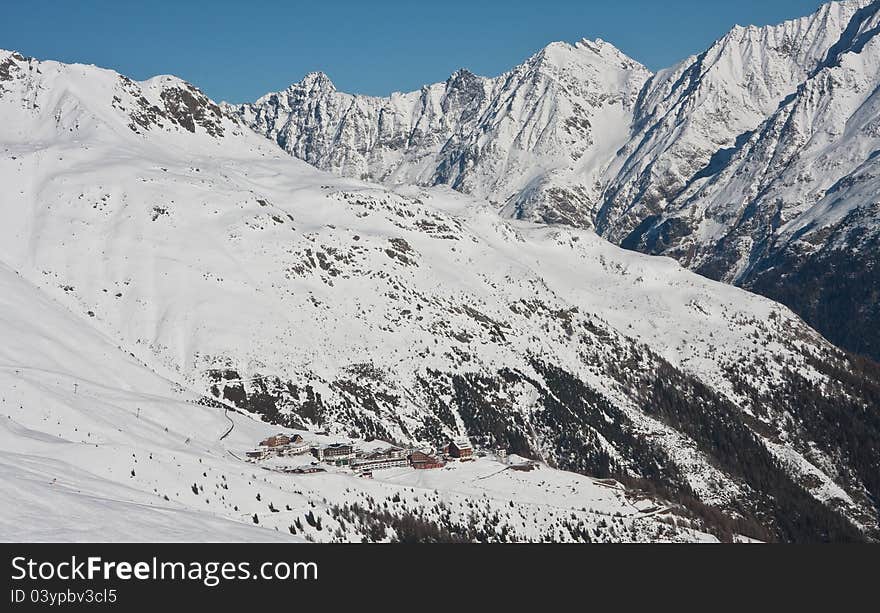 Ski resort  Solden. Austria