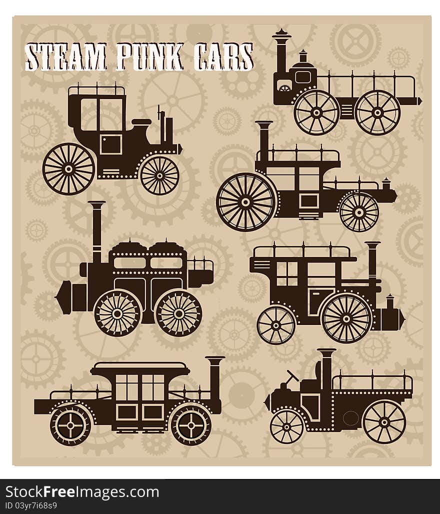 Steam-punk cars