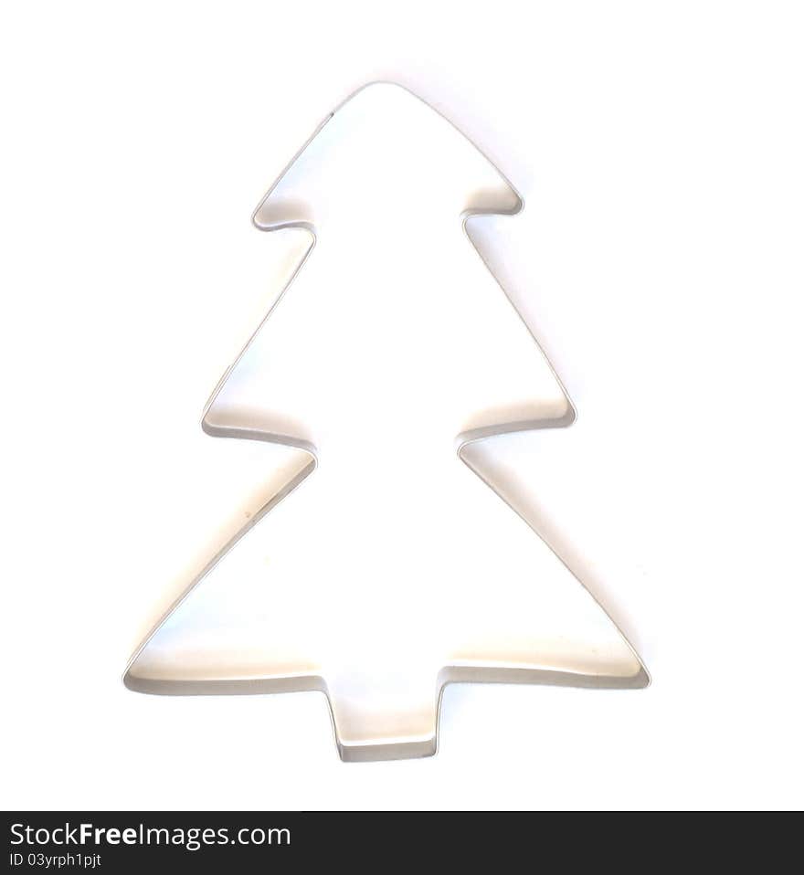 Cookie form of a christmas tree. Cookie form of a christmas tree