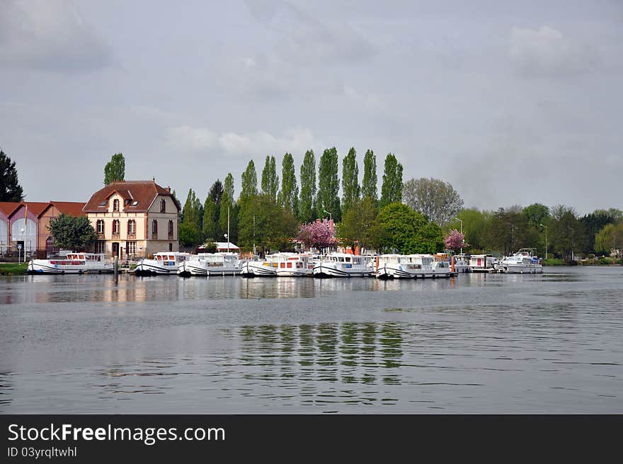 River boats in france