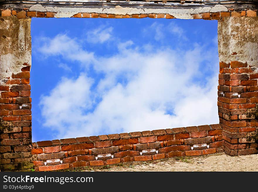 Block and blue sky