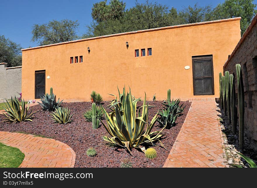 Mexican old Hacienda house.