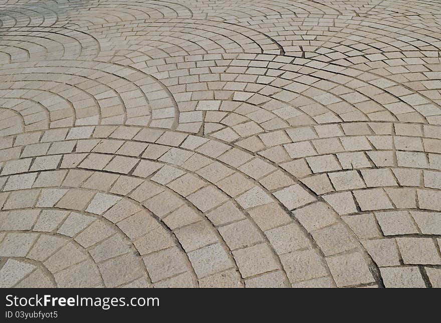 Texture Of Walkway In The Park