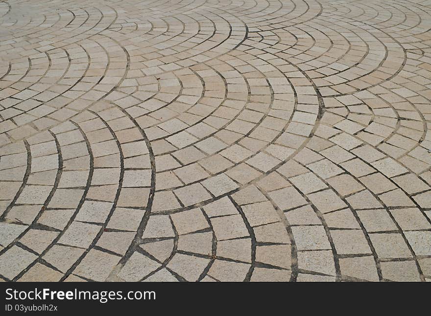 Texture of walkway in the park