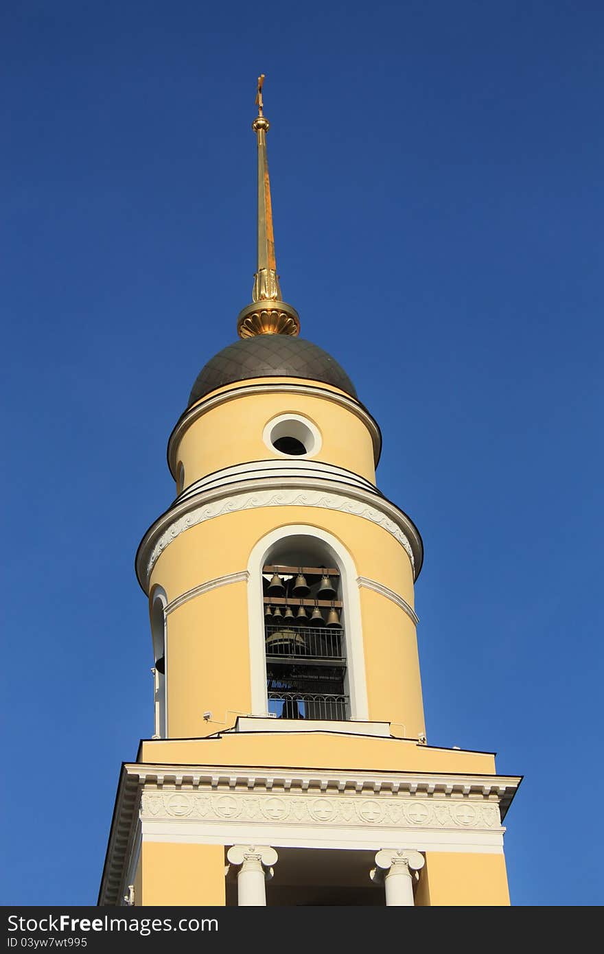 Dome of the orthodox church built in seventeenth century in Moscow. Dome of the orthodox church built in seventeenth century in Moscow