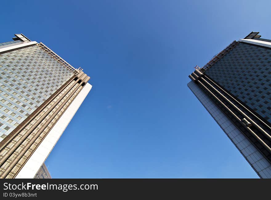 Skyscrapers at the city of Naples, Italy