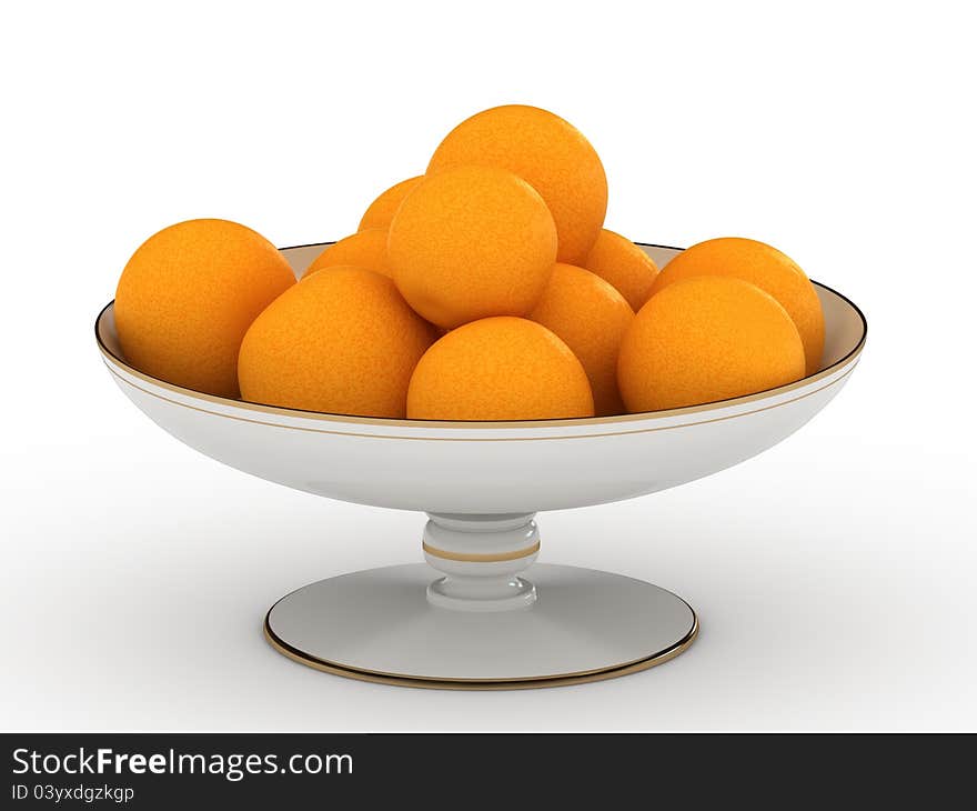 Oranges in vase