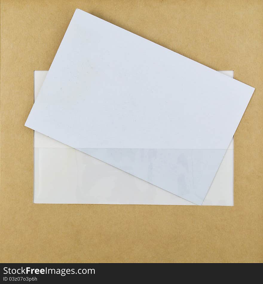 Recycle paper border for photo, with blank card. Recycle paper border for photo, with blank card