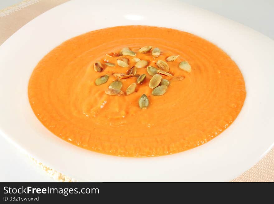 Pumpkin cream soup