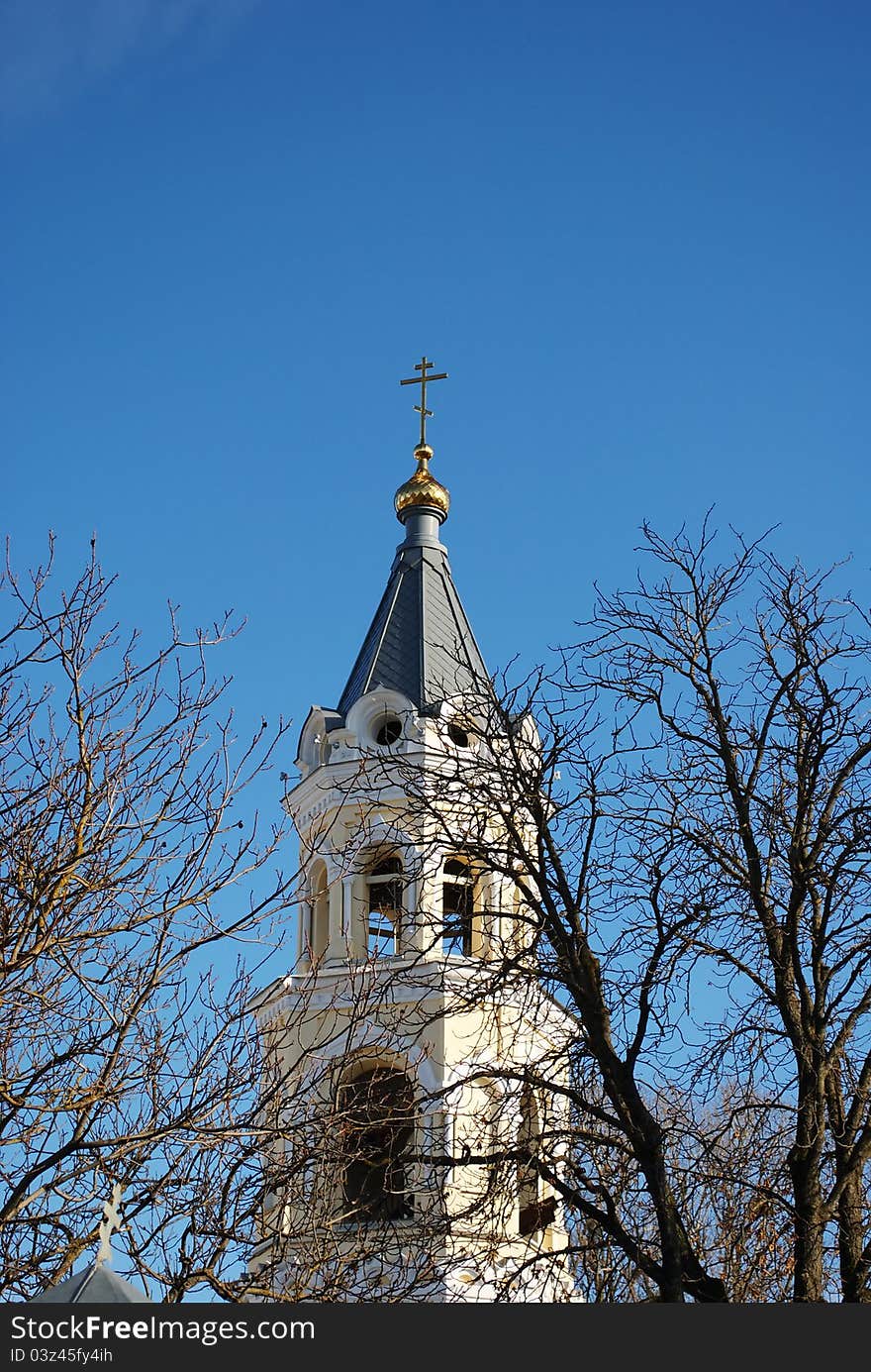 The Bell Tower Of The Cathedral Of St. Andrew In S