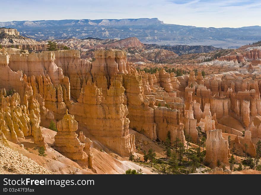 Beautiful rock formation in Bryce Canyon.