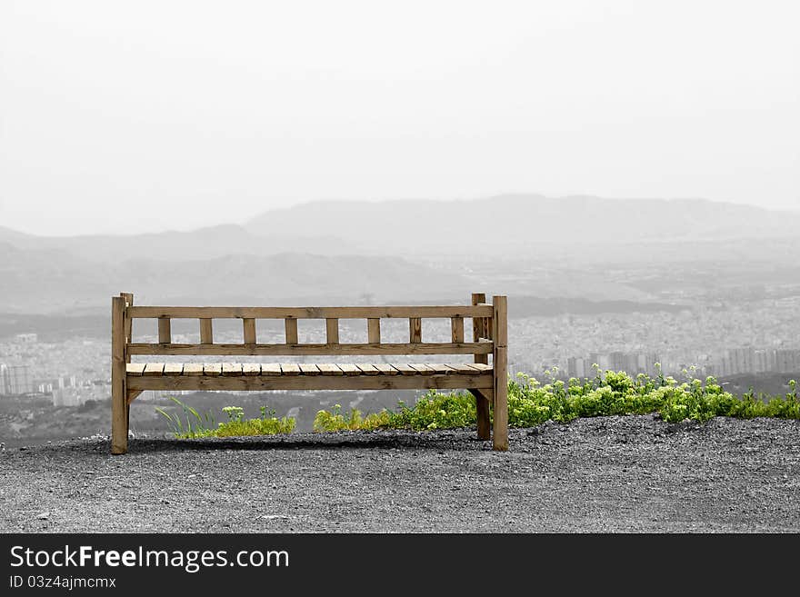 Bench On Hill