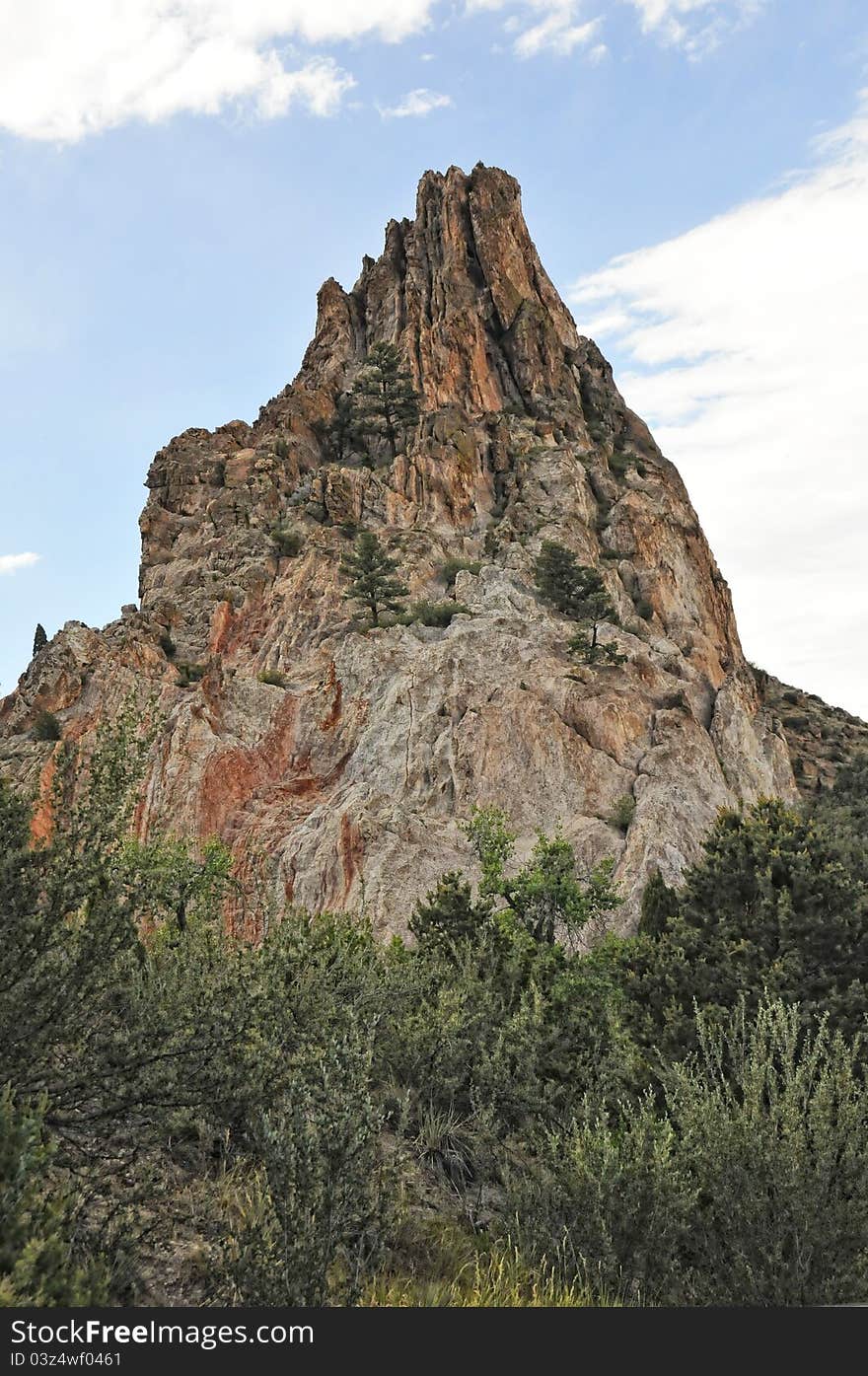 Rock spire in Garden of the Gods