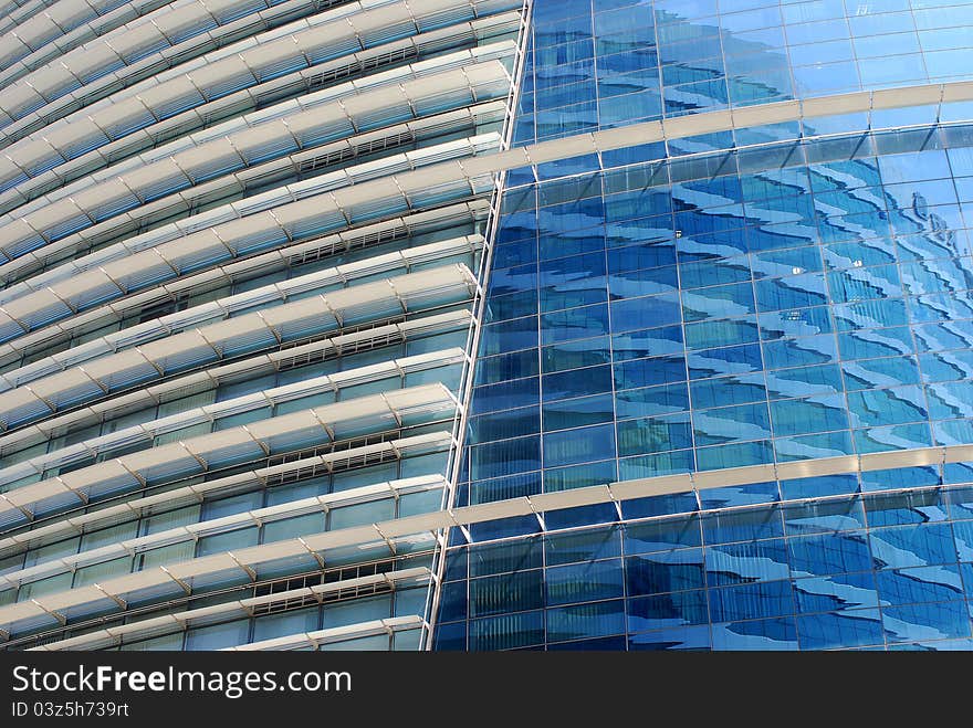 Window panes on building s facade