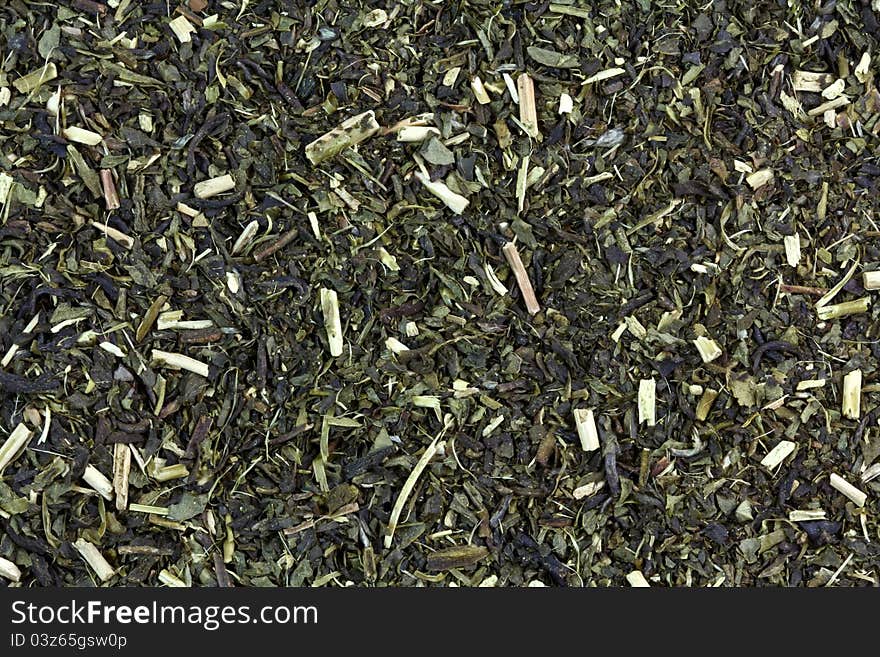 A background photo of Organic Japanese high-mountain Green tea with Jasmine. A background photo of Organic Japanese high-mountain Green tea with Jasmine