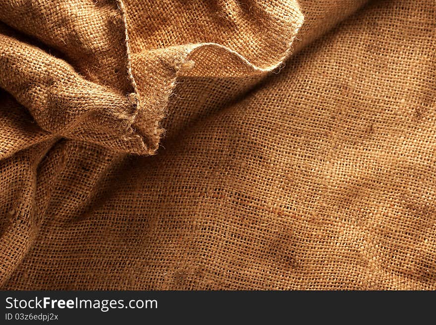 Texture beige industrial bag for background. Texture beige industrial bag for background