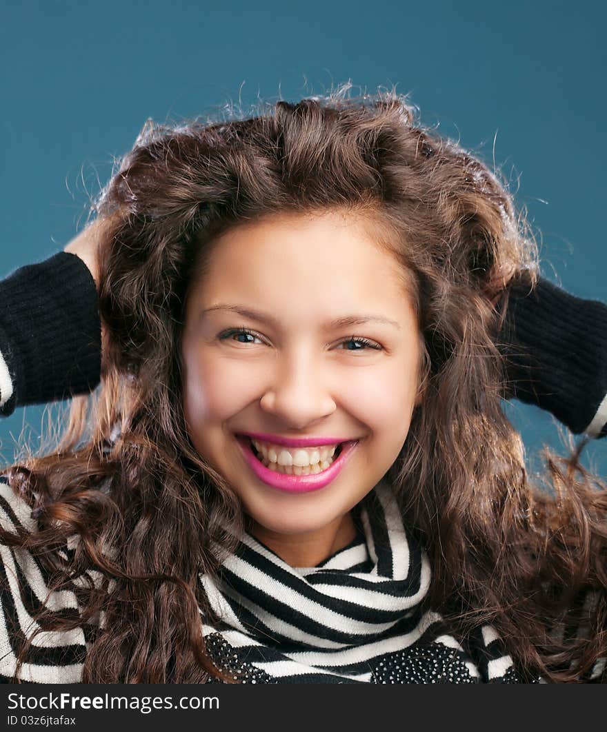 Portrait of beautiful smiling girl