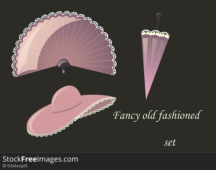 Fancy old fashioned set