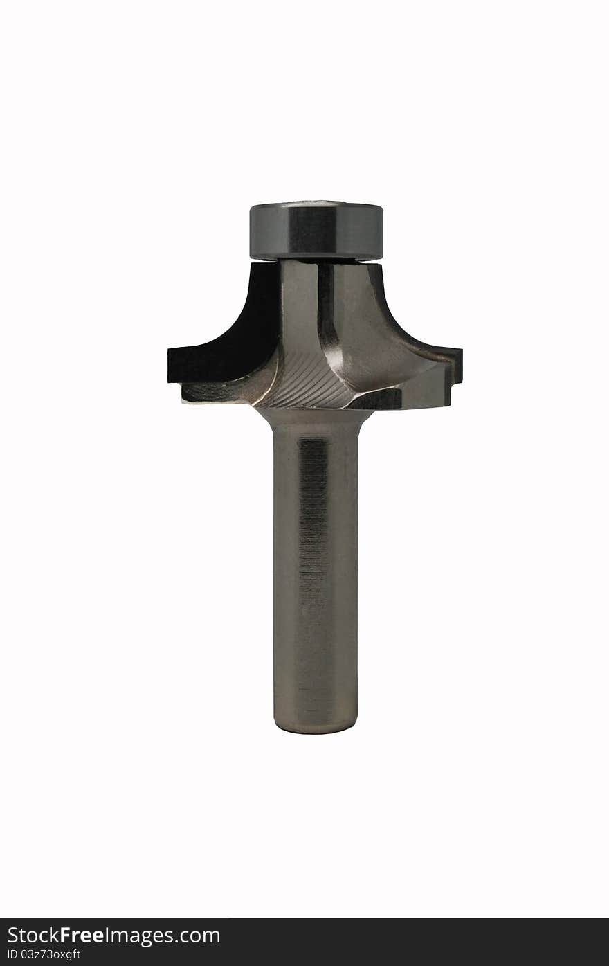 Diamond plated rounding over router bit for woodworking. Diamond plated rounding over router bit for woodworking