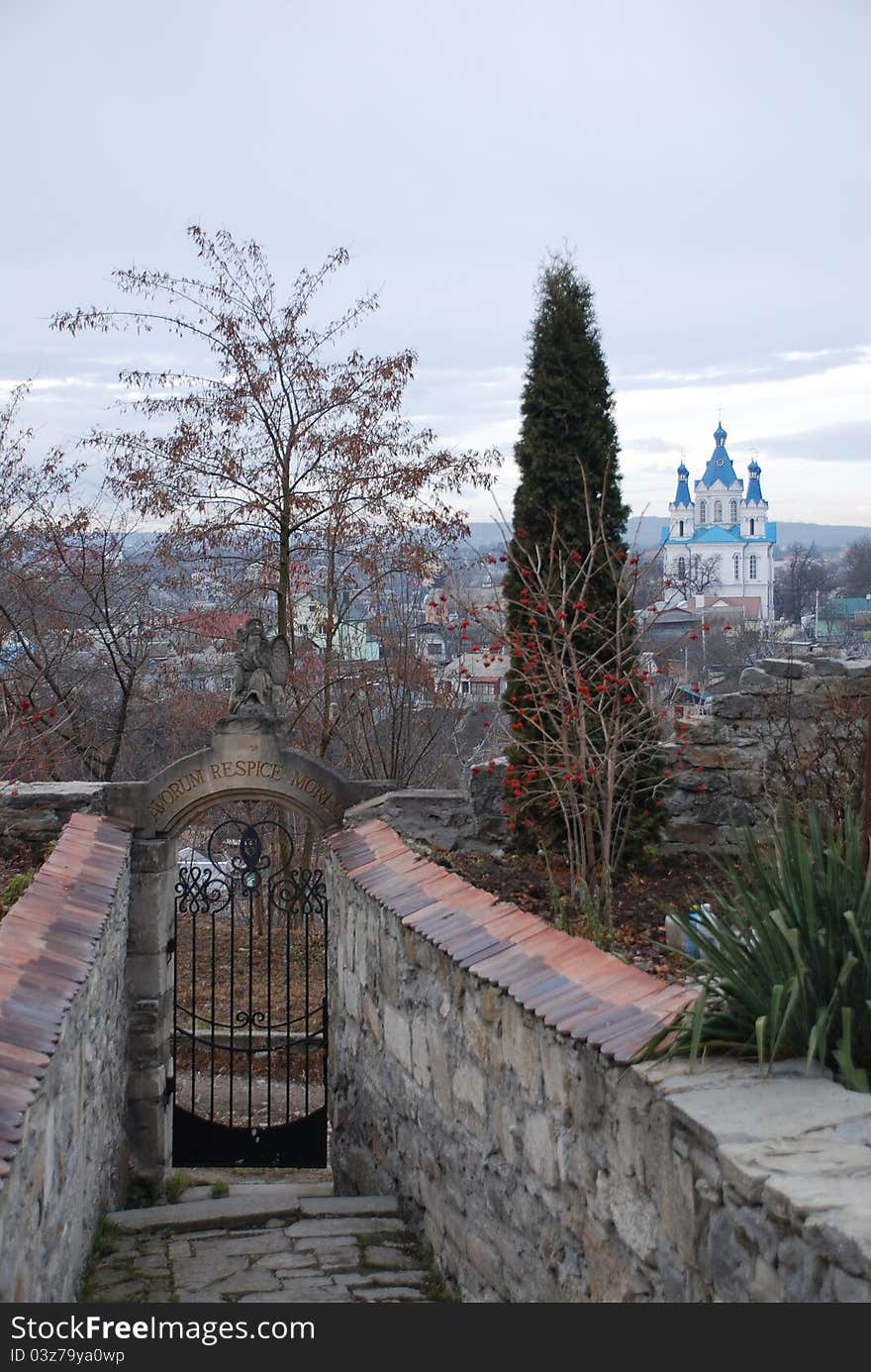 Landscape With A Cemetery Gates