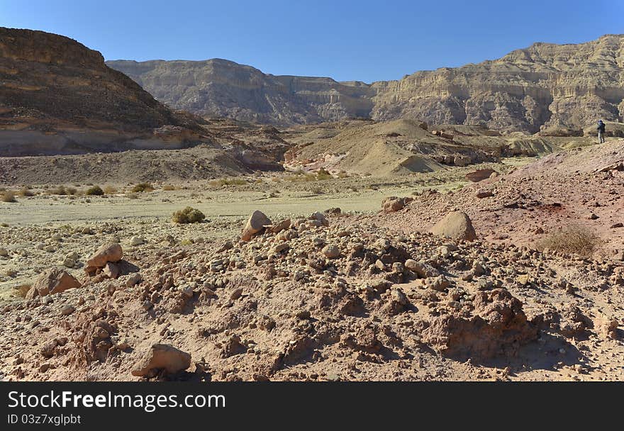 View on canyon of Timna park, Israel