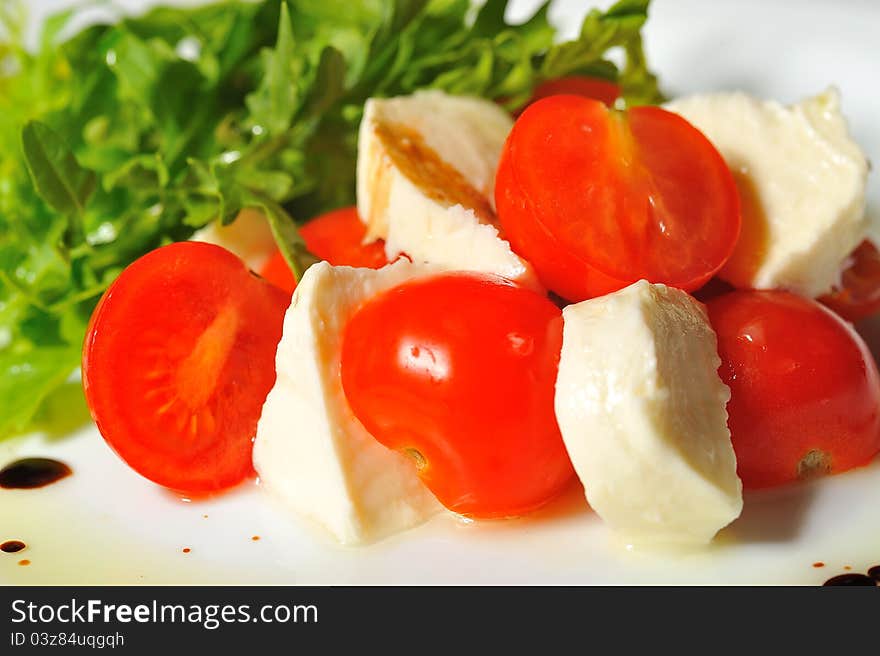 Italian caprese salad