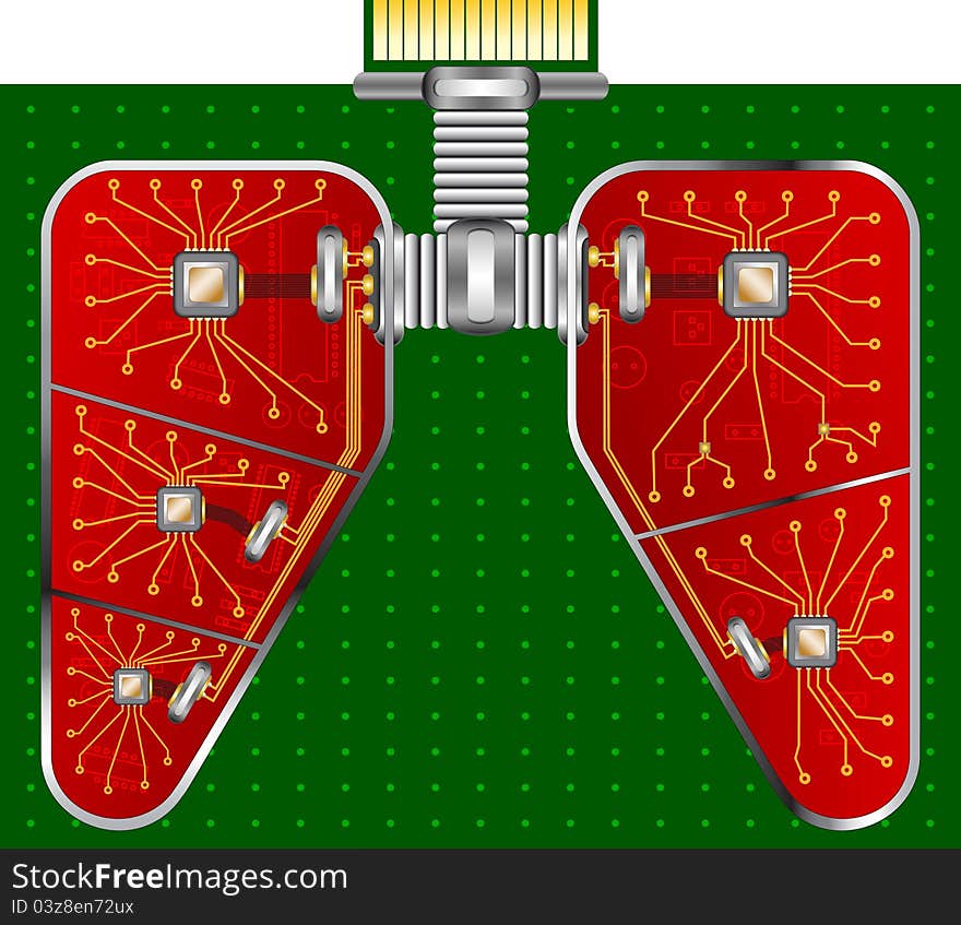 Electronic respiratory organs