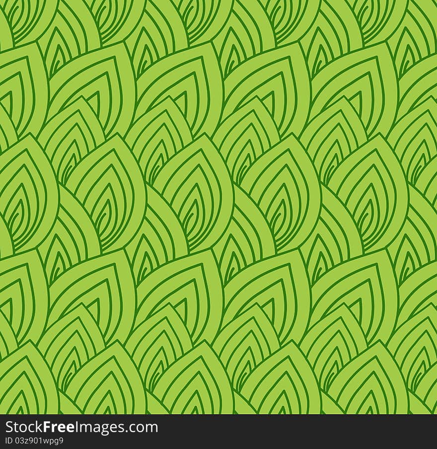 Seamless background from simple green leaves. Seamless background from simple green leaves