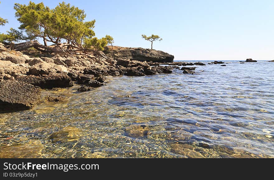 Beach at Phaesalis, Antalya Turkey