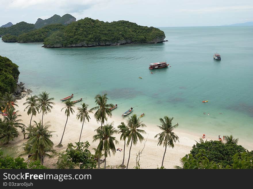 Blue Lagoon Island in Thailand