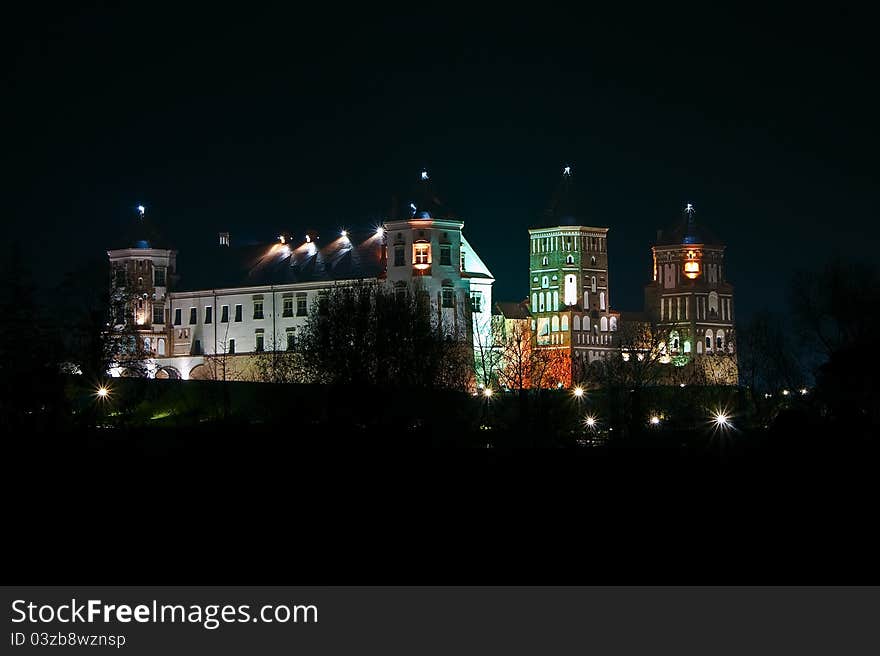 Radzivil Castle. Mir town. Republic of Belarus.