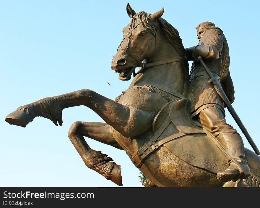 Statue Of Rider On Horseback