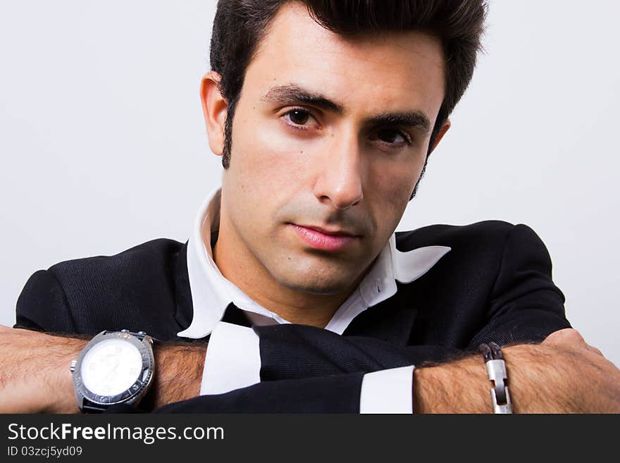 Portrait of attractive businessman