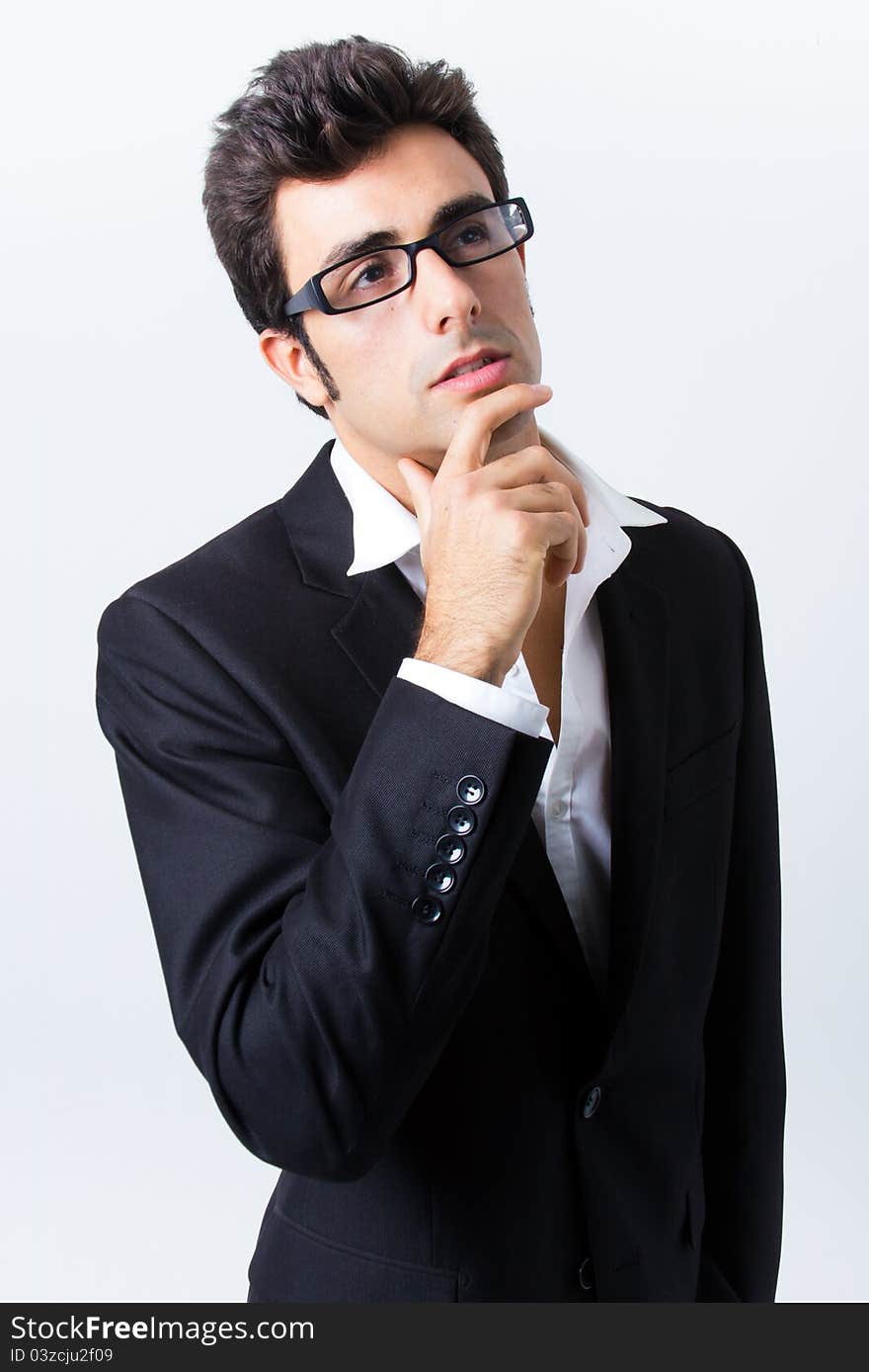 Portrait of attractive businessman