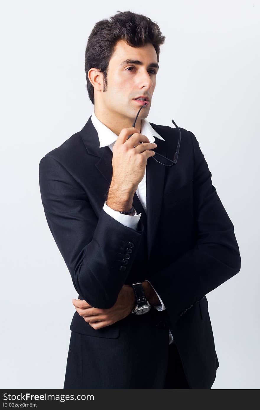 Portrait of attractive businessman